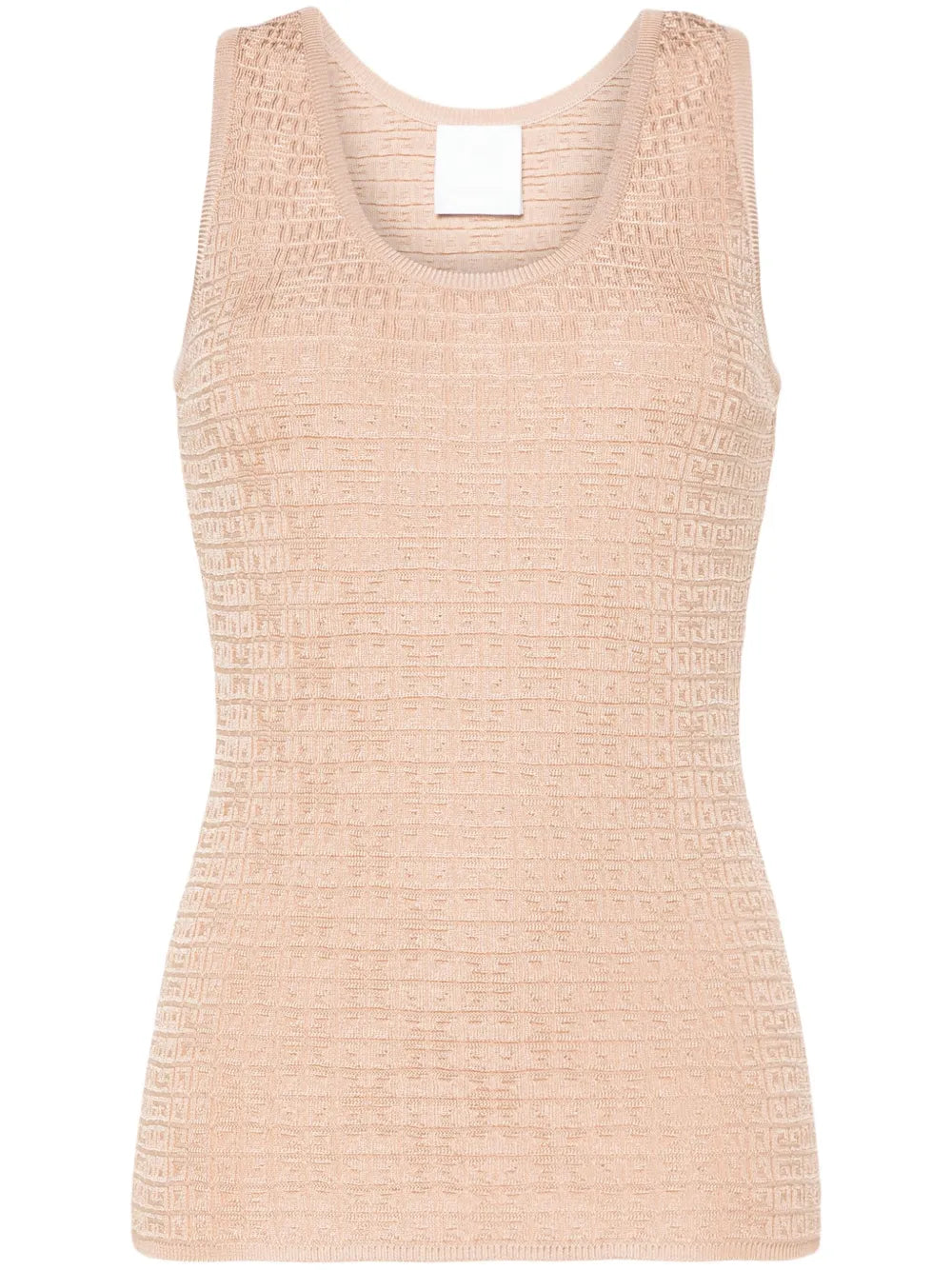 4G-Jacquard Sleeveless Top