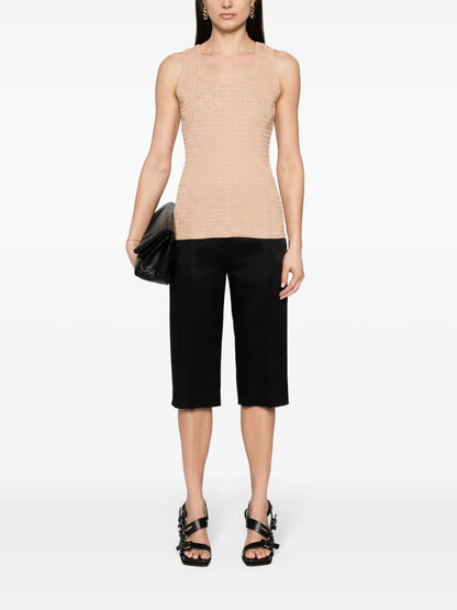 4G-Jacquard Sleeveless Top