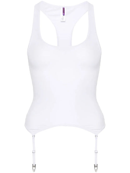La Femme Amazone Suspenders-Detail Tank Top