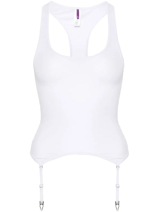 La Femme Amazone Suspenders-Detail Tank Top