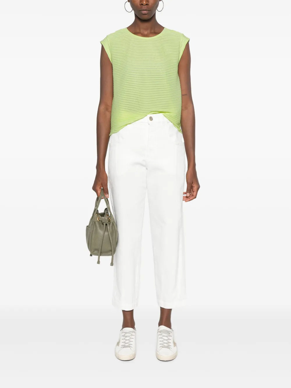 Ribbed Mesh Tank Top