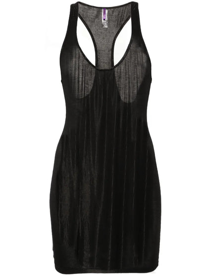 La Femme Amazone Ribbed Minidress