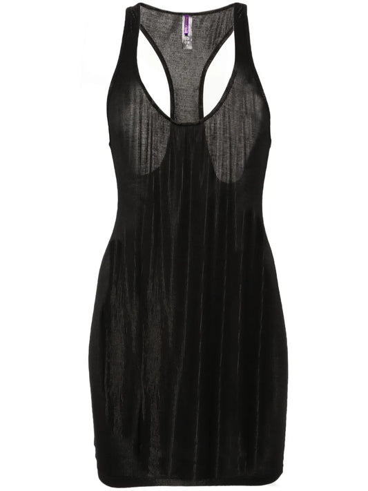 La Femme Amazone Ribbed Minidress
