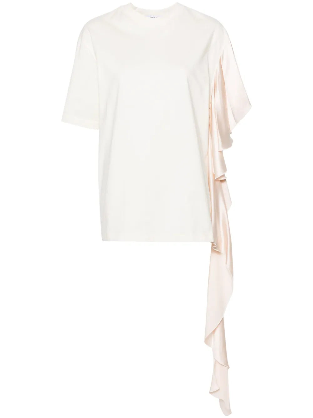 Draped-Sleeve Cotton T-Shirt