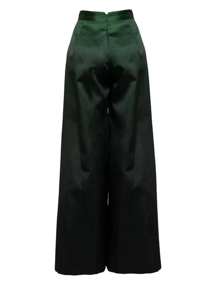 Gradient Satin Flared Pants