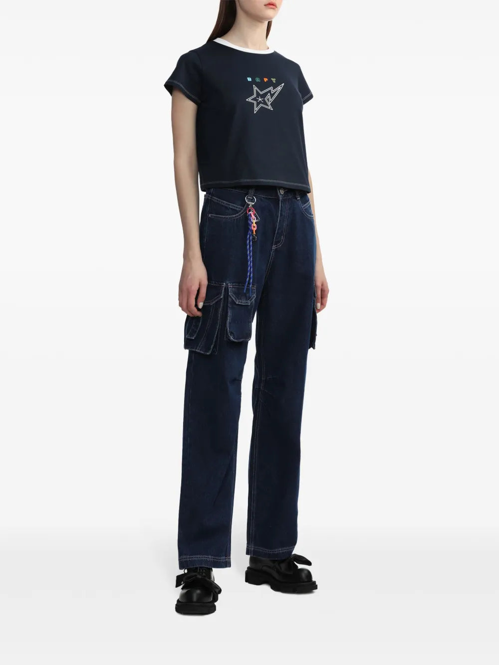 High-Rise Straight-Leg Jeans