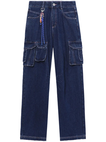 High-Rise Straight-Leg Jeans