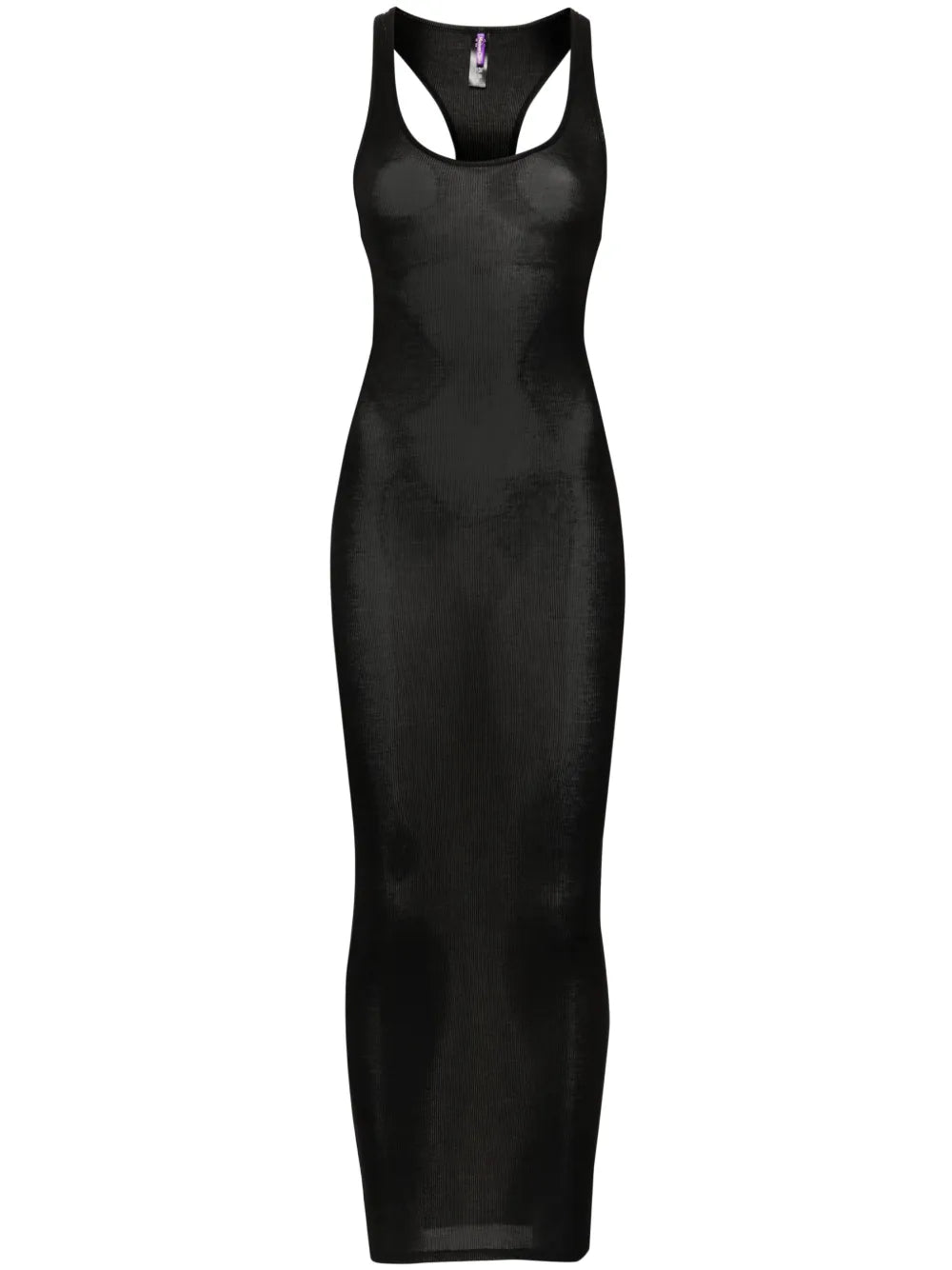 La Femme Amazone Ribbed Midi Dress