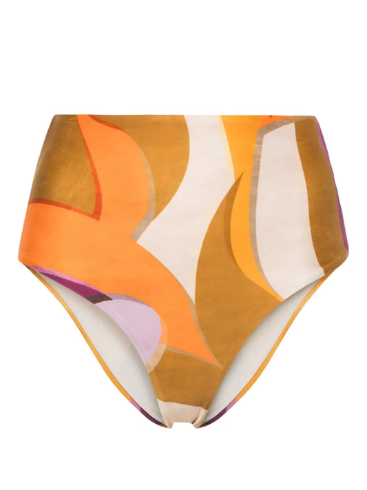 Abstract-Print Bikini Bottom