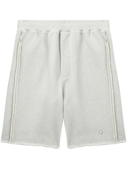 Raw-Cut Cotton Track Shorts