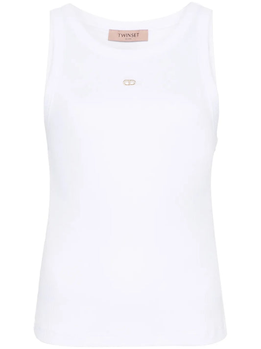 Cut Out-Detail Ribbed Top