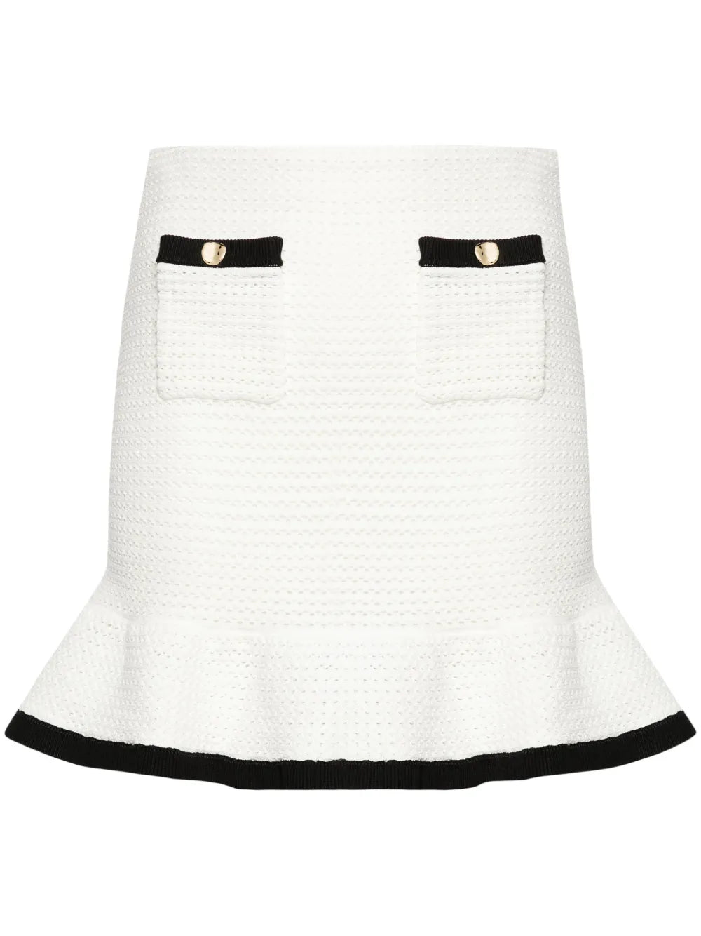 Sequinned Crochet Miniskirt