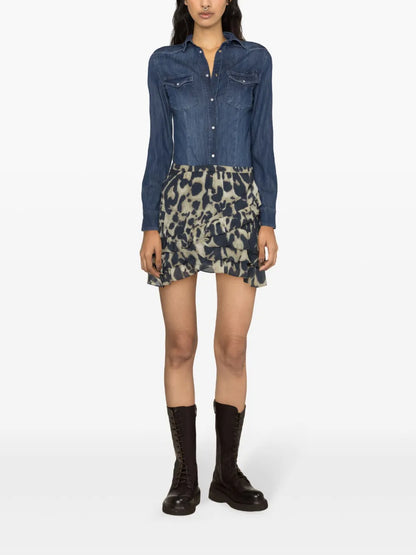 Logo-Appliqué Denim Shirt