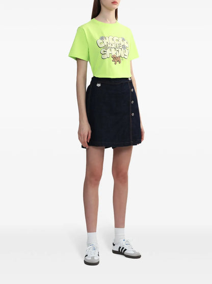 Slogan-Print Stretch-Cotton T-Shirt