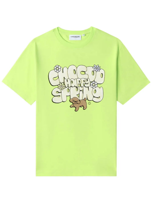 Slogan-Print Stretch-Cotton T-Shirt