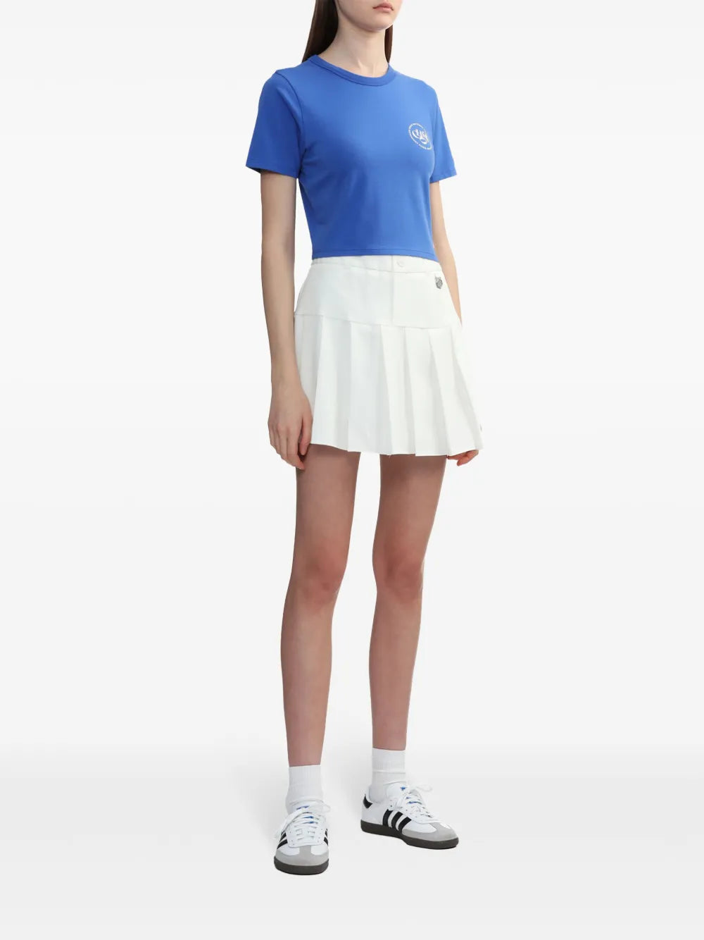 Logo-Print Cropped T-Shirt