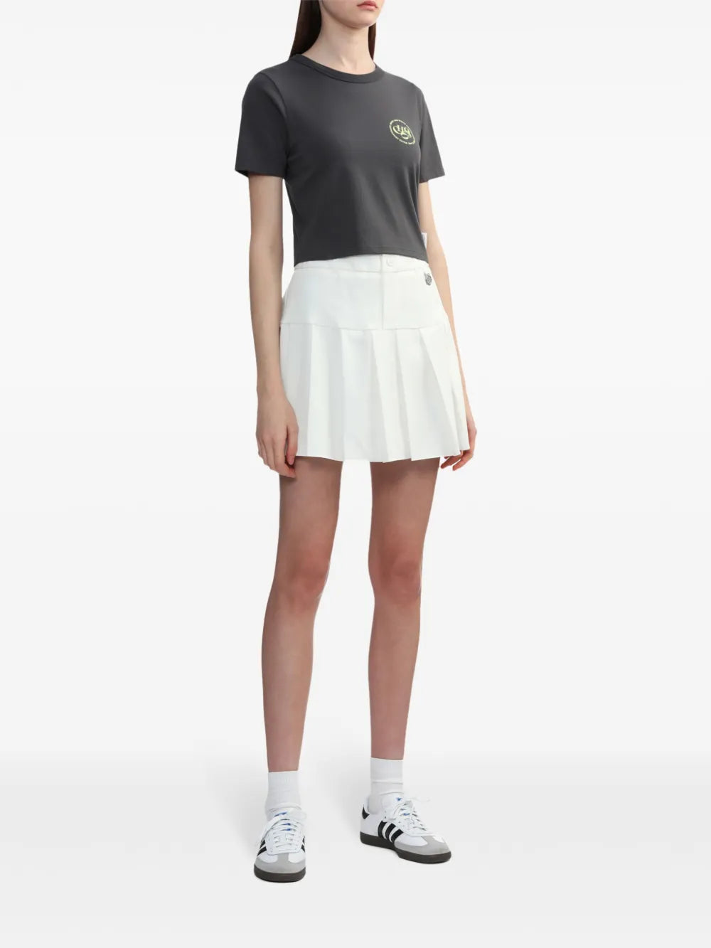 Logo-Print Cropped T-Shirt