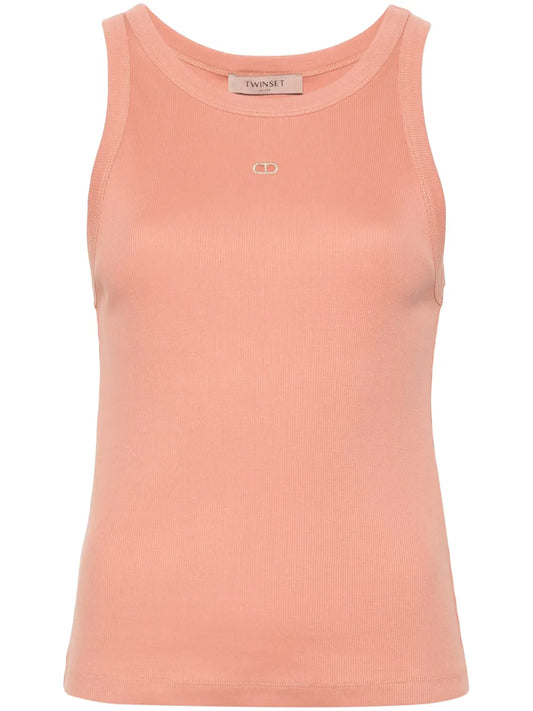 Cut Out-Detail Ribbed Top