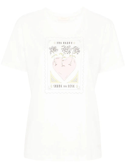 Illustration-Print Cotton T-Shirt