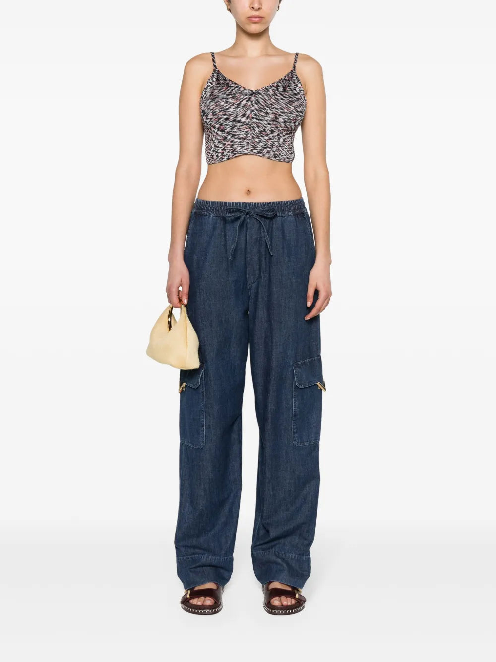 Vlogo-Plaque Cargo Jeans