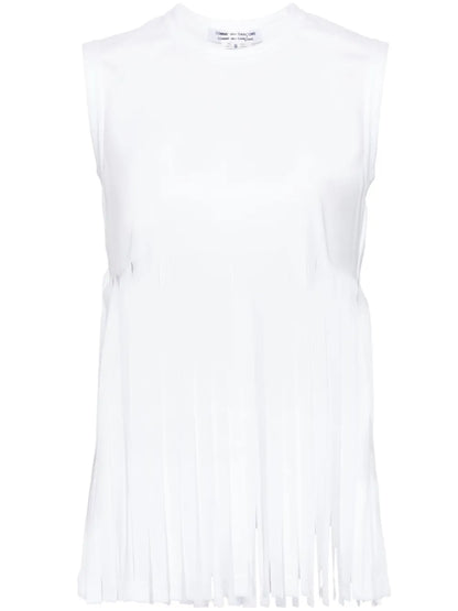 Fringed Jersey Tank Top