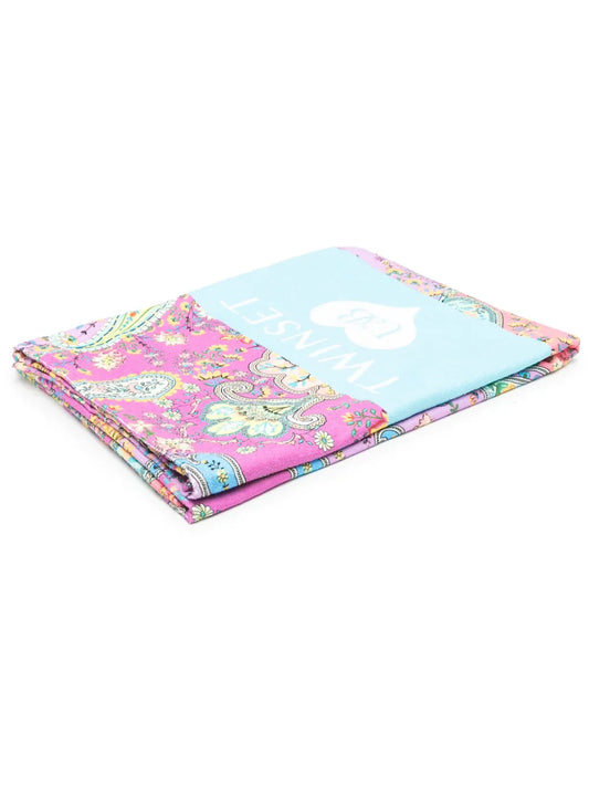 Paisley-Print Beach Towel