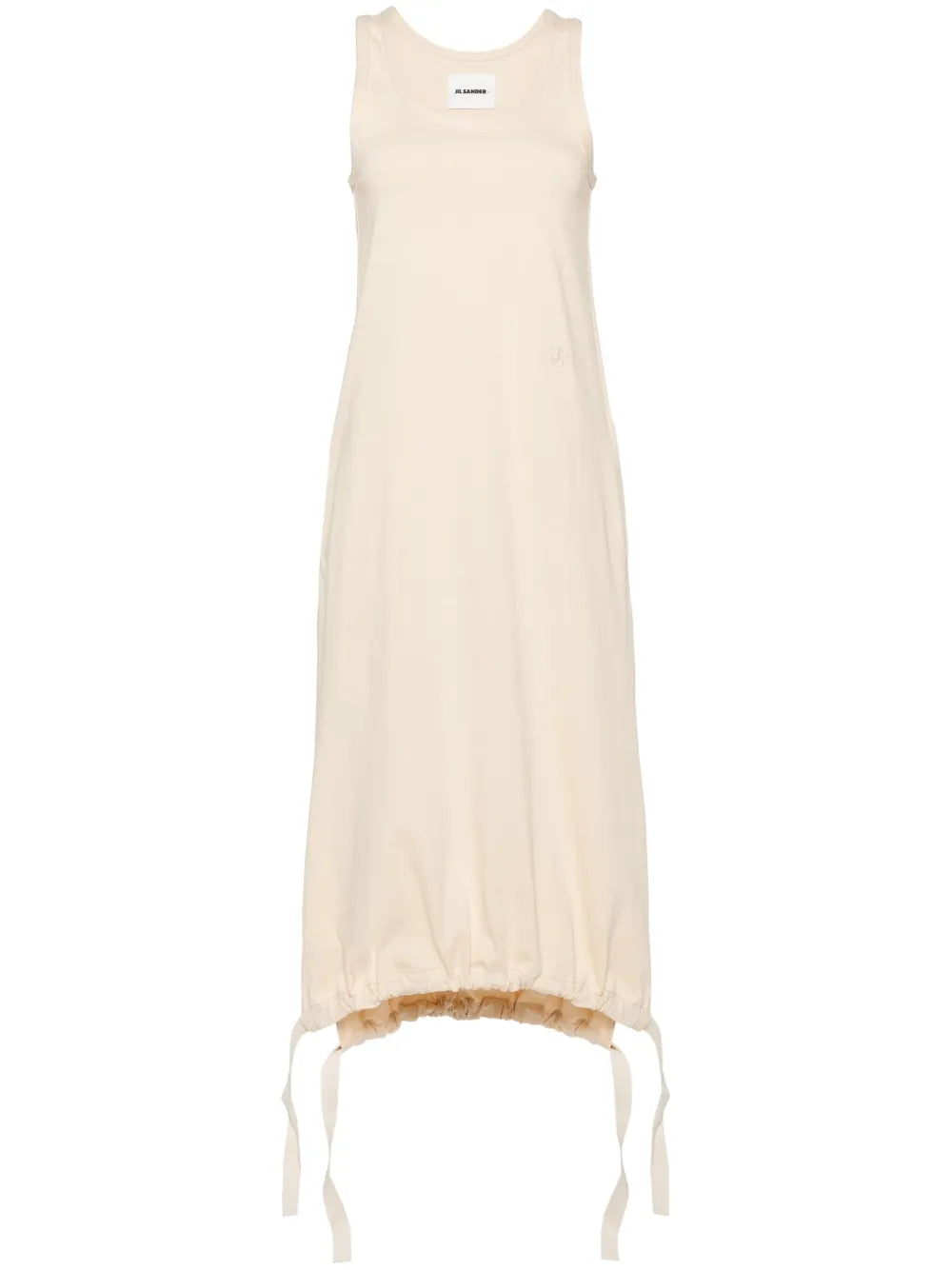 Monogram-Embroidery Jersey Maxi Dress