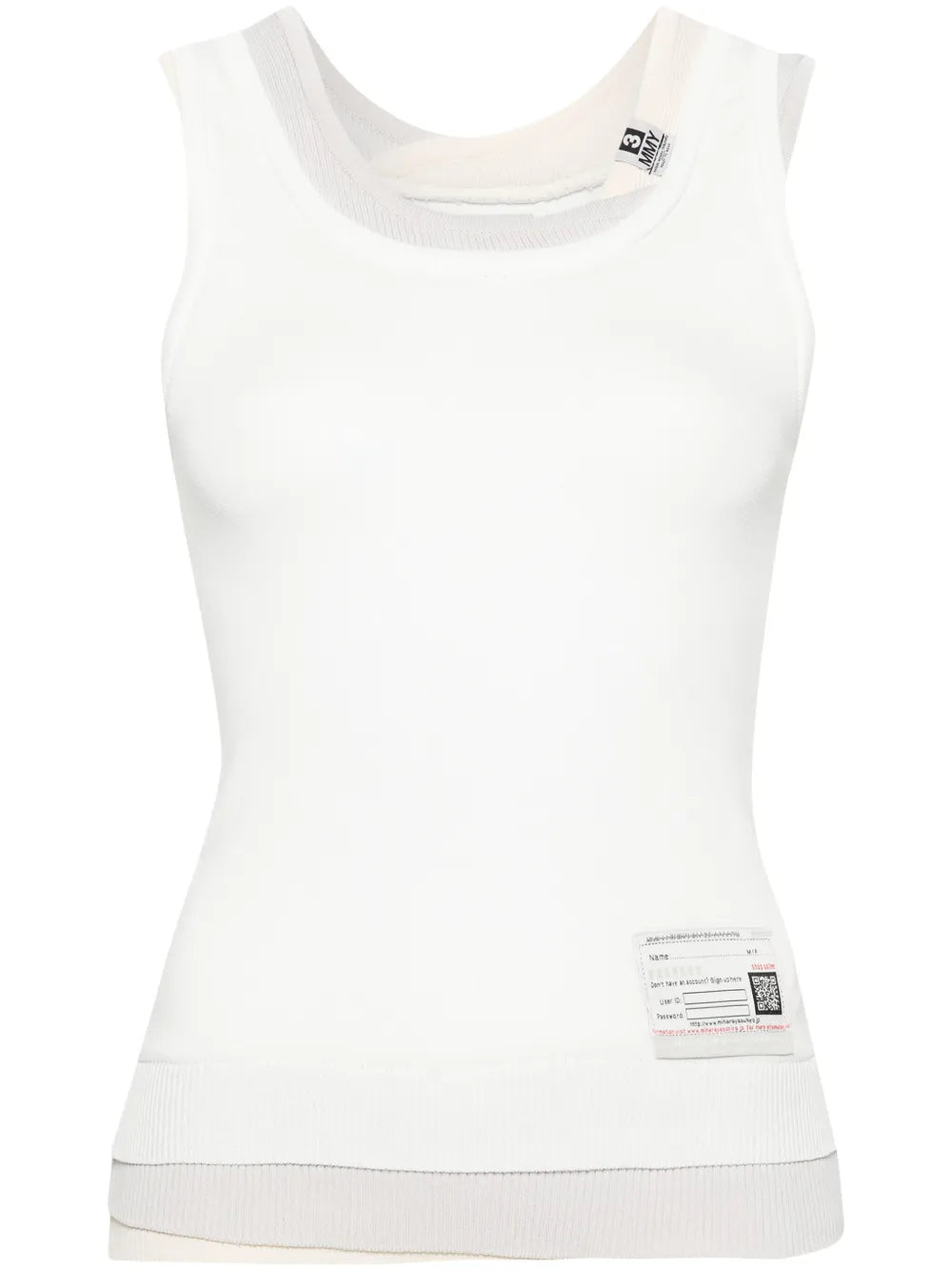 Logo-Patch Layered Tank Top