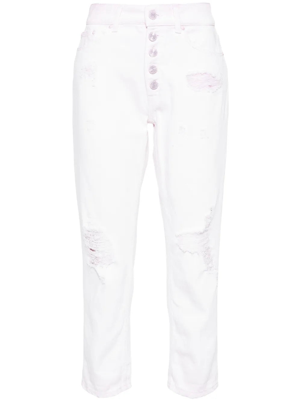 Dsitressed Cropped Jeans