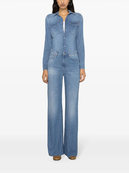 Logo-Appliqué Denim Shirt