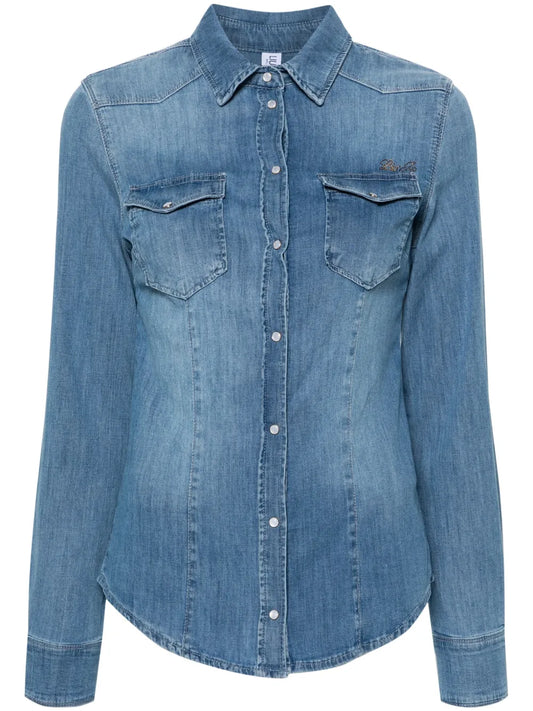 Logo-Appliqué Denim Shirt