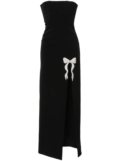 Crystal-Embellished Maxi Dress