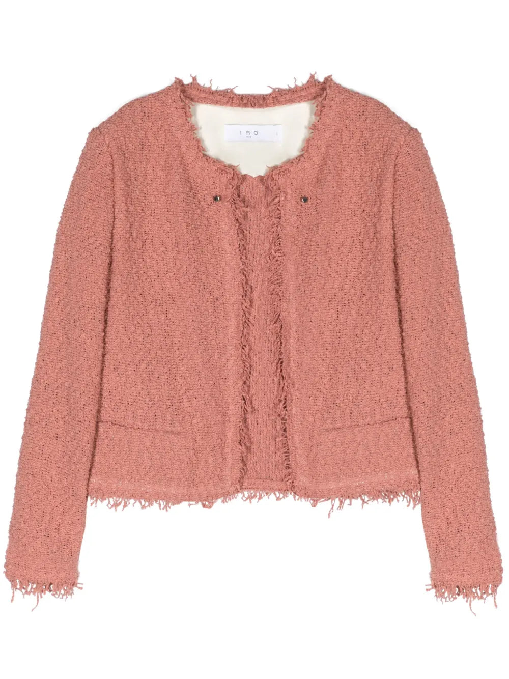 Shavani Fringed-Edge Knitted Jacket