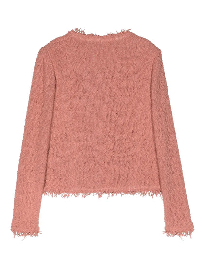 Shavani Fringed-Edge Knitted Jacket