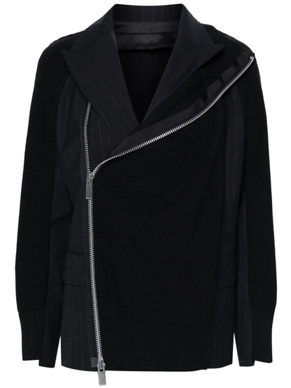 Panelled Single-Breasted Blazer