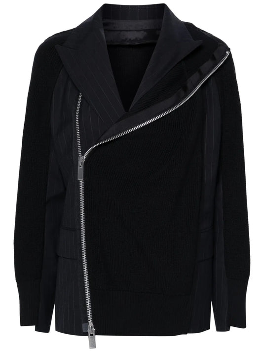 Panelled Single-Breasted Blazer