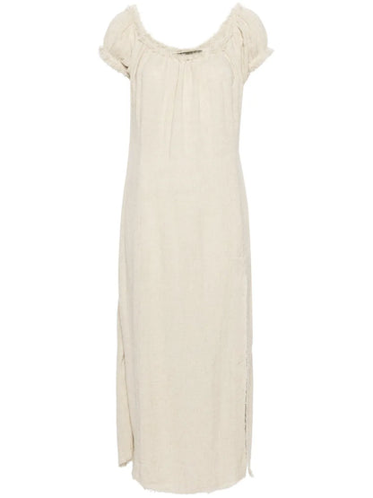 Frayed Chemise Slip Dress