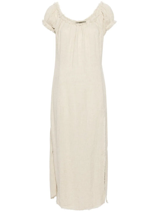 Frayed Chemise Slip Dress
