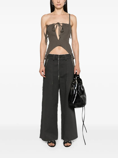Cut-Out Corset Top
