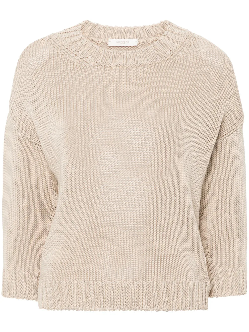 Crew Neck Cotton Jumper