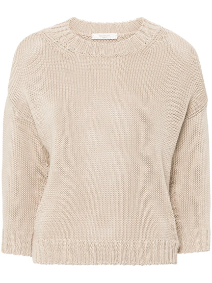 Crew Neck Cotton Jumper