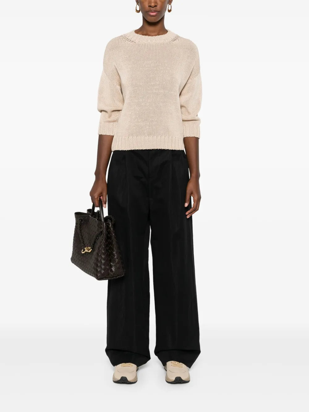 Crew Neck Cotton Jumper