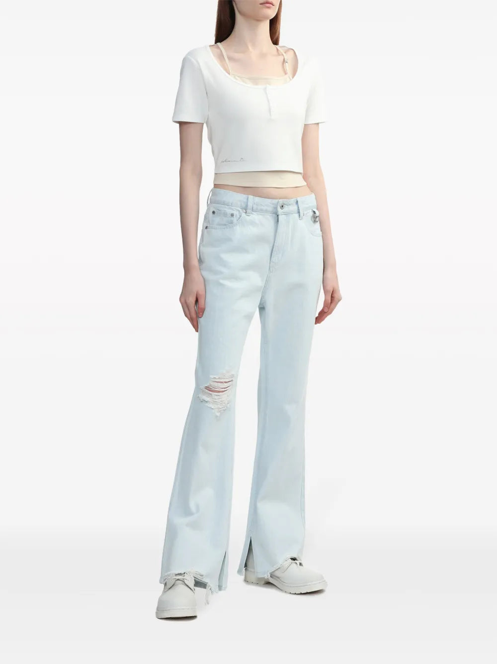 Layered Cotton T-Shirt