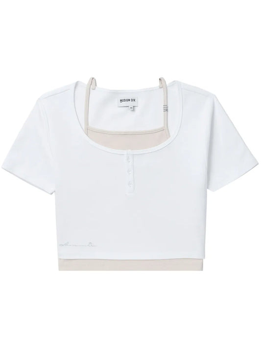 Layered Cotton T-Shirt