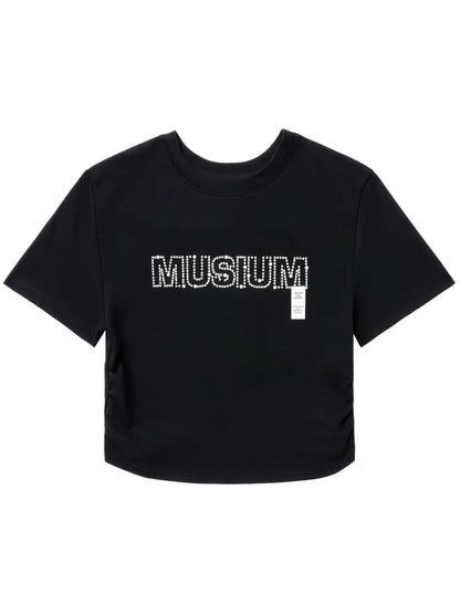 Logo-Appliqué Cotton Cropped T-Shirt
