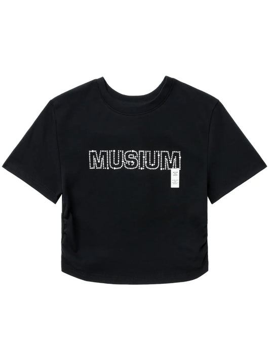 Logo-Appliqué Cotton Cropped T-Shirt