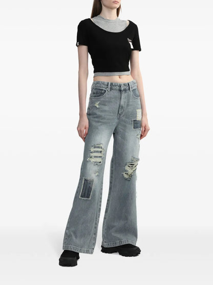 Layered Cropped T-Shirt