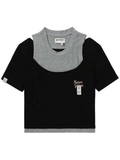 Layered Cropped T-Shirt