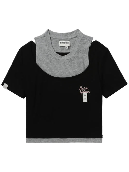 Layered Cropped T-Shirt