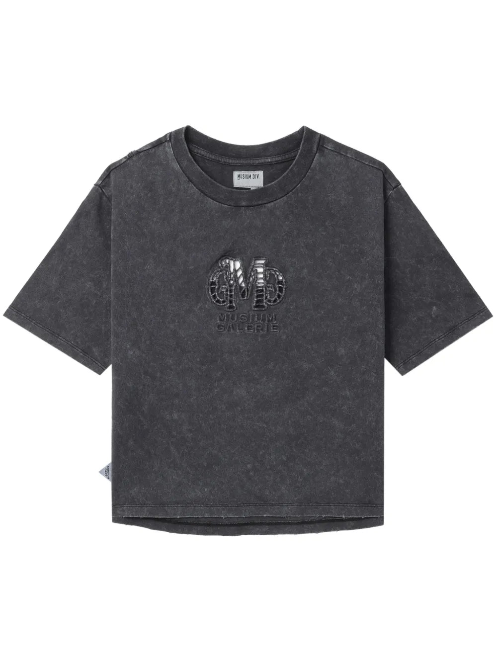 Cut-Out Cotton Cropped T-Shirt